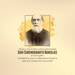 Sir Surendranath Banerjee Punyatithi