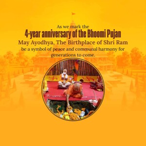 4 Years of Ram Mandir Bhoomi Pujan