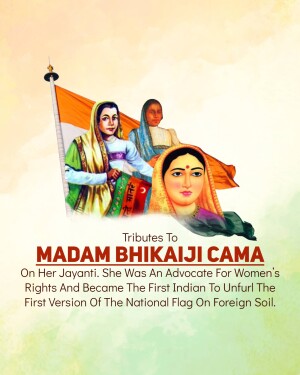 Bhikaiji Cama Jayanti