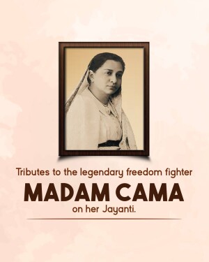 Bhikaiji Cama Jayanti