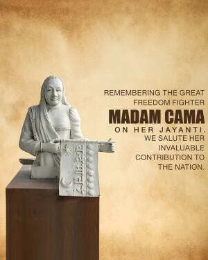 Bhikaiji Cama Jayanti